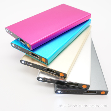 Power bank with LED light metal material/high Capacity Metal Power Bank